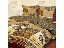 ЕВРО комплект постельного белья Спал Спалыч "Tiger 2"