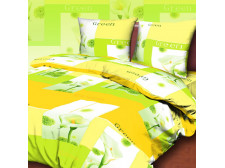 Семейный комплект постельного белья Спал Спалыч "Green 3"